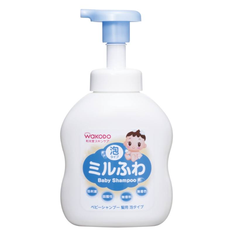 總代理公司貨【WAKODO 和光堂】潤澤嬰幼兒洗髮泡 450ml